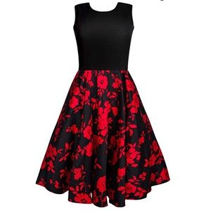 Vintage style flare dress with pockets!